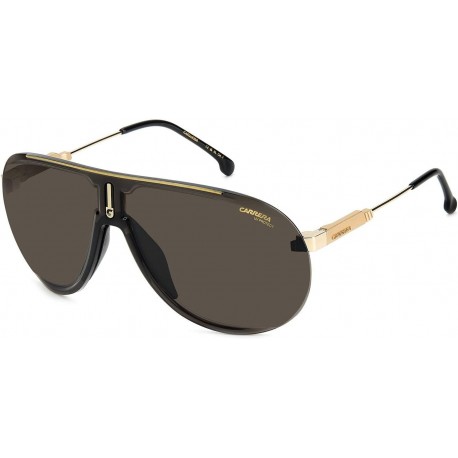 SUPERCHAMPION Black Gold/Light Brown 99/1/135 unisex Sunglasses