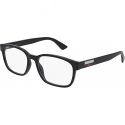 Gucci-Logo GG0749O 004 Eyeglasses Men's Black Full Rim Optical Frame 55mm