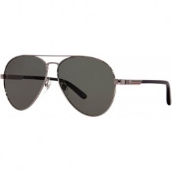 GG1288SA 001 Gunmetal/Grey Oval 61mm Men's Sunglasses