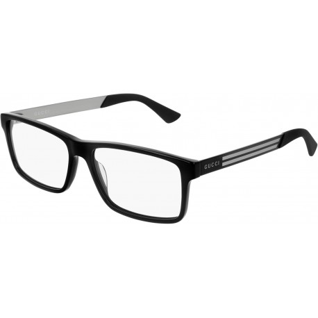 GG06920 Men Rectangular Shape Eyeglasses + Bundle with eSHADES Luxury Eyewear Kit