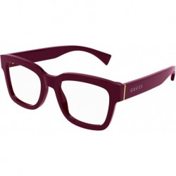GG1138O 003 Eyeglasses Burgundy Full Rim Square Shape 52mm