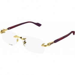 GG1221O 003 Gold Rectangular Men's Eyeglasses