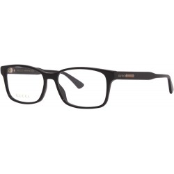 GG 0826O 004 Black Plastic Rectangle Eyeglasses 55mm