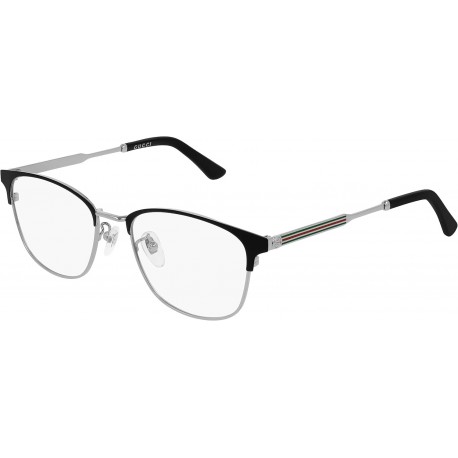 GG 0609OK 002 Black Ruthenium Metal Square Eyeglasses 52mm