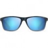 Men's Onshore Polarized Rectangular Sunglasses, Blue Black Stripe Fade/Blue Hawaii, Large