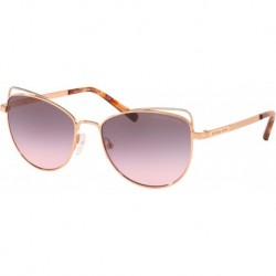 Woman Sunglasses Rose Gold Frame, Rose Gradient Grey Lenses, 55MM