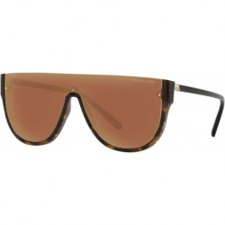 Woman Sunglasses Bio Dark Tortoise Frame, Gold Mirror Lenses, 0MM