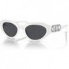 Sunglasses MK 2192 310087 Empire Oval Optic White Grey S