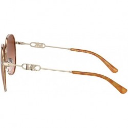 Woman Sunglasses Light Gold Amber Tortoise Frame, Amber Gradient Lenses, 58MM