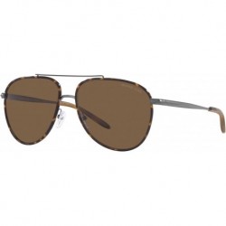 MK1132J Saxon Matte Gunmetal/Dark Brown Solid One Size
