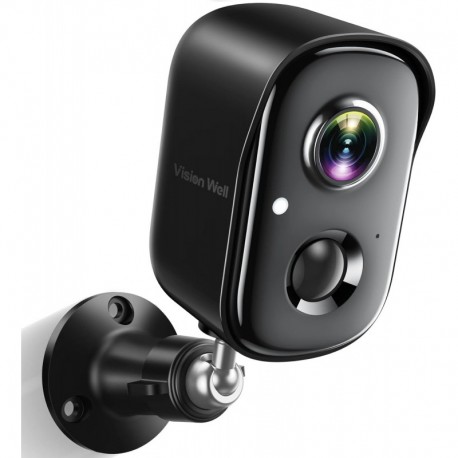 Security Cameras Wireless Outdoor, 1080P Battery Powered AI Motion Detection Spotlight Siren Alarm W