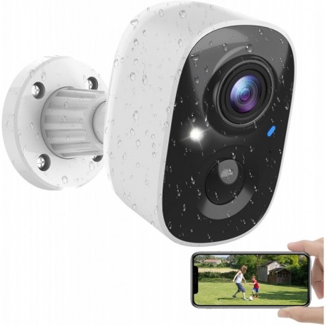 Security Cameras Wireless Outdoor, Battery Powered Cameras for Home Security Indoor/Outdoor with AI