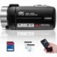 Video Camera Camcorder 4K 48MP 30FPS with IR Night Vision,18X Digital Zoom Camera Recorder 3.0" LCD