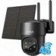 Xega 4G LTE Cellular Security Camera Solar with SIM Card (Verizon AT&T T-Mobile),Wireless Outdoor No