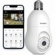 4MP Bulb Security Camera 2.4GHz,360° 2K Security Cameras Wireless Outdoor Indoor Full Color Day and