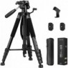 JOILCAN Tripod Camera Tripods, 74" Tripod for Camera Cell Phone Video Recording, Heavy Duty Tall Cam