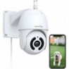wansview Security Camera Outdoor, 1080P Pan-Tilt 360° Surveillance Waterproof WiFi Camera, Night Vis