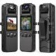 Body Camera Audio Video Recording, Motorcycle Bike Sport Camera, HD 1080P Body Cam with 180° Rotatin