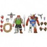 81893 TMNT Cartoon Dirtbag/GROUNDCHUCK 2-Pack Ninja Statues, Multicoloured