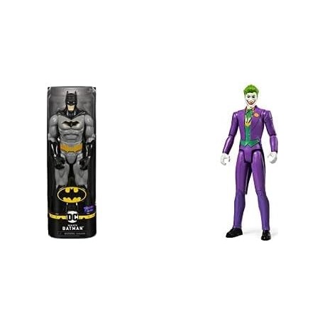 DC Comics Batman & Joker 12" Batman Action Figure Kids Toys for Boys Bundle