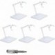Action Figure Stand, 5 Pcs Transparent Assembly Action Figure Display Holder Base Model Support Stan