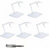 Action Figure Stand, 5 Pcs Transparent Assembly Action Figure Display Holder Base Model Support Stan