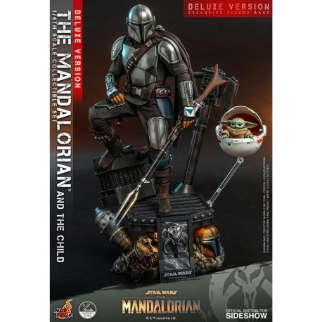 Star Wars The Mandalorian and The Child (Deluxe Set) 1/4 Quarter Scale Collectible Figure Set