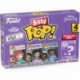 Bitty Pop! Disney Princess Mini Collectible Toys 4-Pack - Ariel, Mulan, Tiana & Mystery Chase Figure
