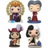 POP! Disney: Villains Collectors Set - 4 Figure Set: Evil Queen on Throne (Deluxe), Captain Hook, Cr