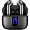 Bluetooth Headphones True Wireless Earbuds 60H Playback LED Power Display Earphones with Wireless Ch