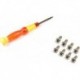 Replacement 8 Headset Screws + Screwdriver for Tool Kit for Monster Beats by Dr. Dre Studio/Studio 2