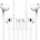 USB C Headphones Pack of 2, Type C Wired Earbuds, in-Ear Headphones with Microphone Noise Canceling