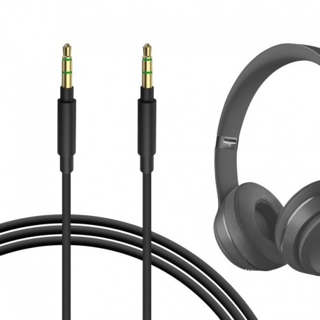Audio Cable Compatible with Beats Studio Pro, Solo 4, Solo 3, Solo HD, Studio 3, Studio 2, Studio, M