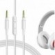 Audio Cable with Mic Compatible with Beats Studio 3, Studio 2, Studio, Solo 3, Solo 2, Mixr, Pro Cab
