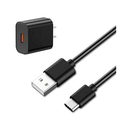 USB-C Type C Charge Cable Cord Wire & AC Wall Adapter for New Beats Flex, Sony, Jabra Elite 75t, Sen