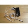 Merge Earbud Headphones for Phones - Retail Packaging - White/Chrome