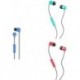 Jib in-Ear Earbuds with Microphone 3 Pack - Blue, Miami, Red