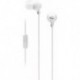 MDREX15AP Fashion Color EX Series Earbud Headset with Mic (White)