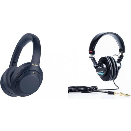 WH-1000XM4 Wireless Premium Noise Canceling Overhead Headphones with Mic for Phone-Call and Alexa Vo