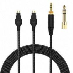 Replacement Audio Cable Cord Compatible with Sennheiser HD600 HD650 HD580 HD660S Headphones, 3.5mm 1