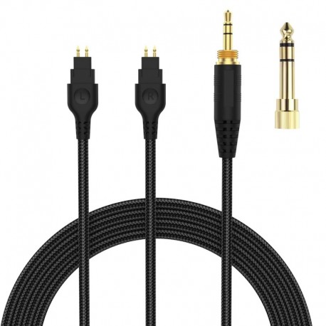Replacement Audio Cable Cord Compatible with Sennheiser HD600 HD650 HD580 HD660S Headphones, 3.5mm 1