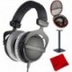 DT 770-PRO Studio Headphones 80 Ohms Closed Dynamic (474746) with Full Size Headphone Case, Headphon