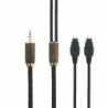 6.6ft 2.5mm Balanced cable Replacement Audio Upgrade Cable Compatible with Sennheiser HD600, HD650,