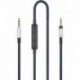 Audio Replacement Cable with in-Line Mic Remote Volume Control Compatible with Sennheiser Momentum,