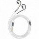 5N OFC Silver Plating+Graphene Mixed Braid Earphone Replacement Cables for Sennheiser IE900 IE600 IE