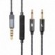 HD202 Cord Replacement Audio Cable with in-line Microphone and Control Compatible with Sennheiser HD