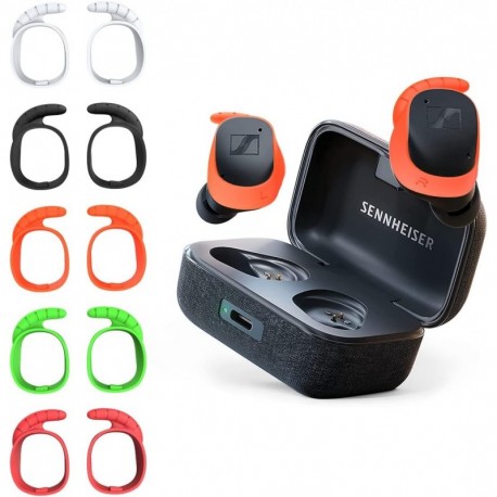 5 Pairs Ear Hooks for Sennheiser Momentum 3 Earbuds, Anti-Slip Ear Tips Covers Compatiable with Senn
