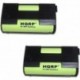 2-Pack Battery Compatible with Sennheiser BA2015 / BA 2015 EK 100 G2, ew 100 G2, ew 100-ENG G3, EK 3