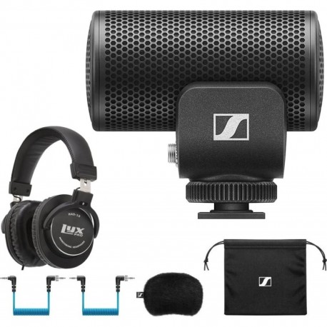 MKE 200 Compact Supercardioid On-Camera Microphone with Built-in Wind Protection with Complete Kit w