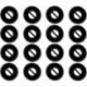 16pcs Large (B-NSEN) Premium Noise Isolation Eartips Adapters Compatible with Sennheiser (M2 IE) Mom